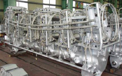 Renewal of segments for round beam blank casting plant